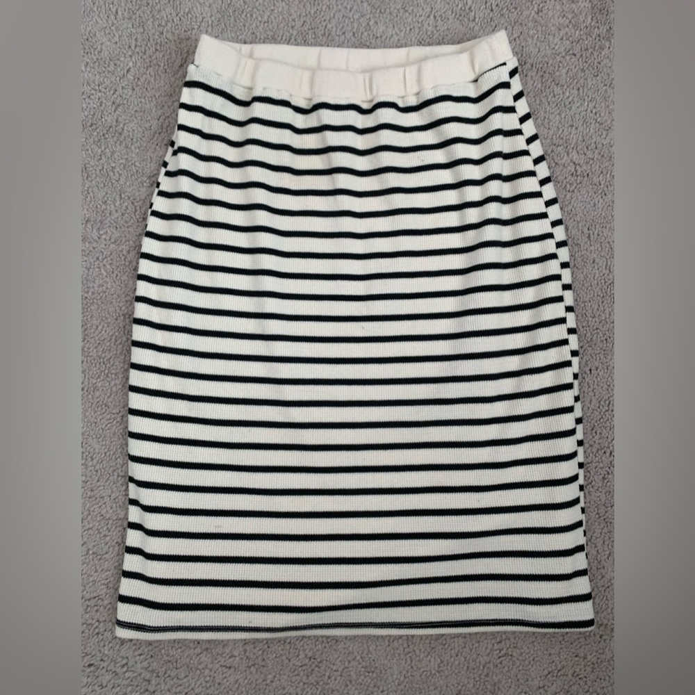 Atelier Women Ivory Casual Rubbed Skirt XL‎
